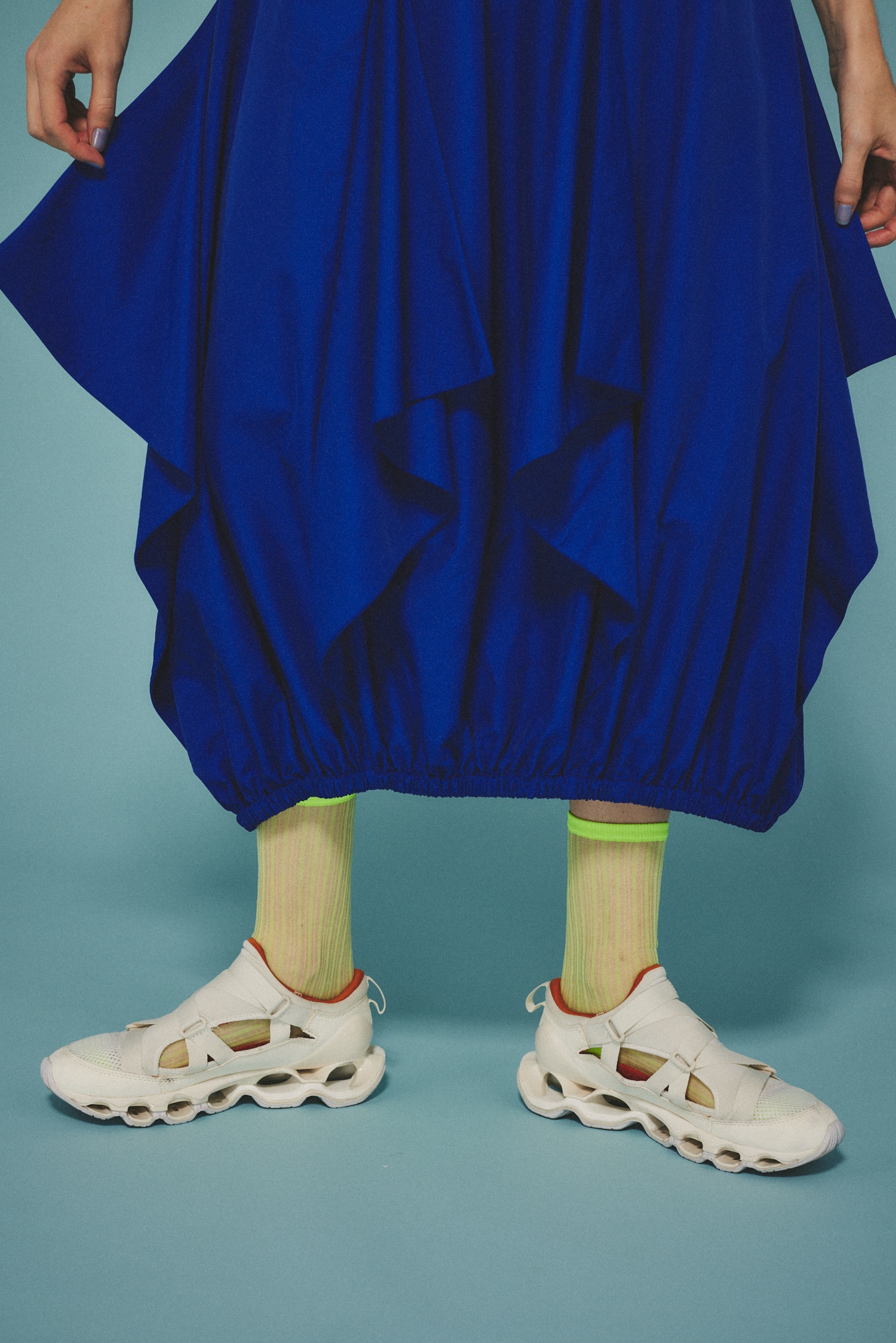 Triangle skirt BLU FREE