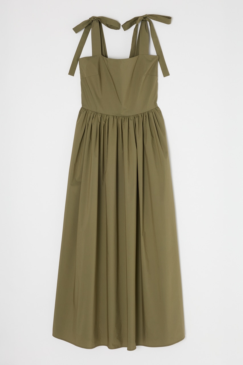 MOUSSY | SHOULDER RIBBON LONG ワンピース (ワンピース(ロング 