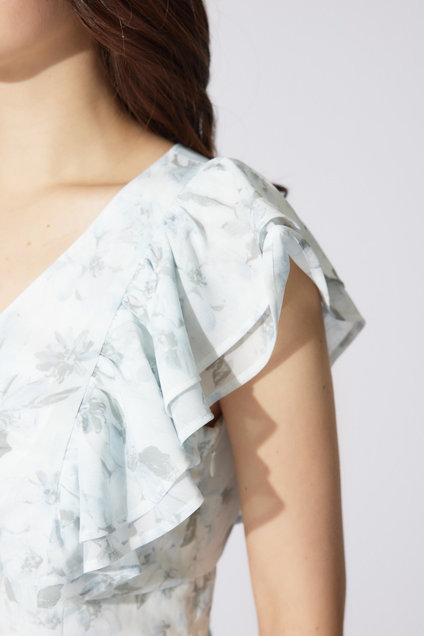 フリルフラワーミニワンピース WHT M