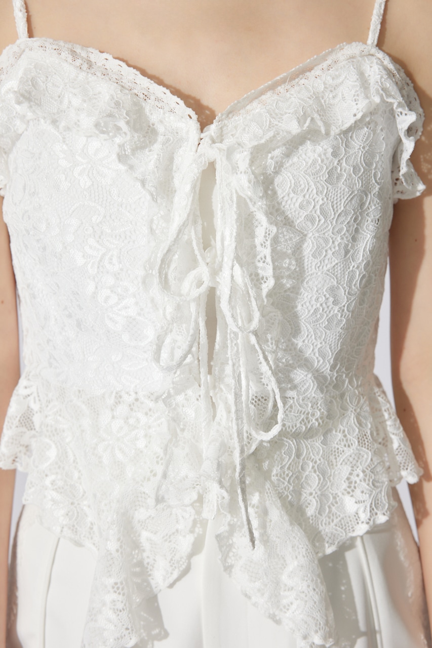 シンメトリーキャミトップス WHT S