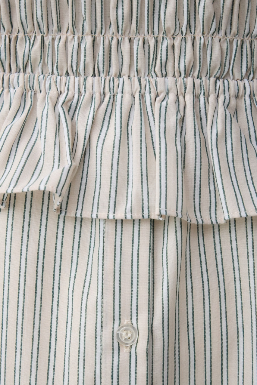ビスチェ付きオーバーシャツ Stripe FREE
