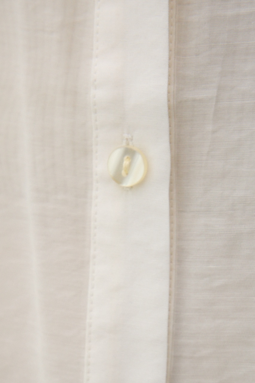 バックスリットシアーオーバーシャツ O/WHT FREE