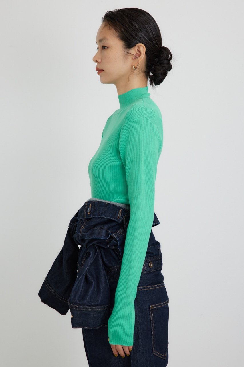 【PLUS】ショートボレロレイヤードセットニット NVY FREE