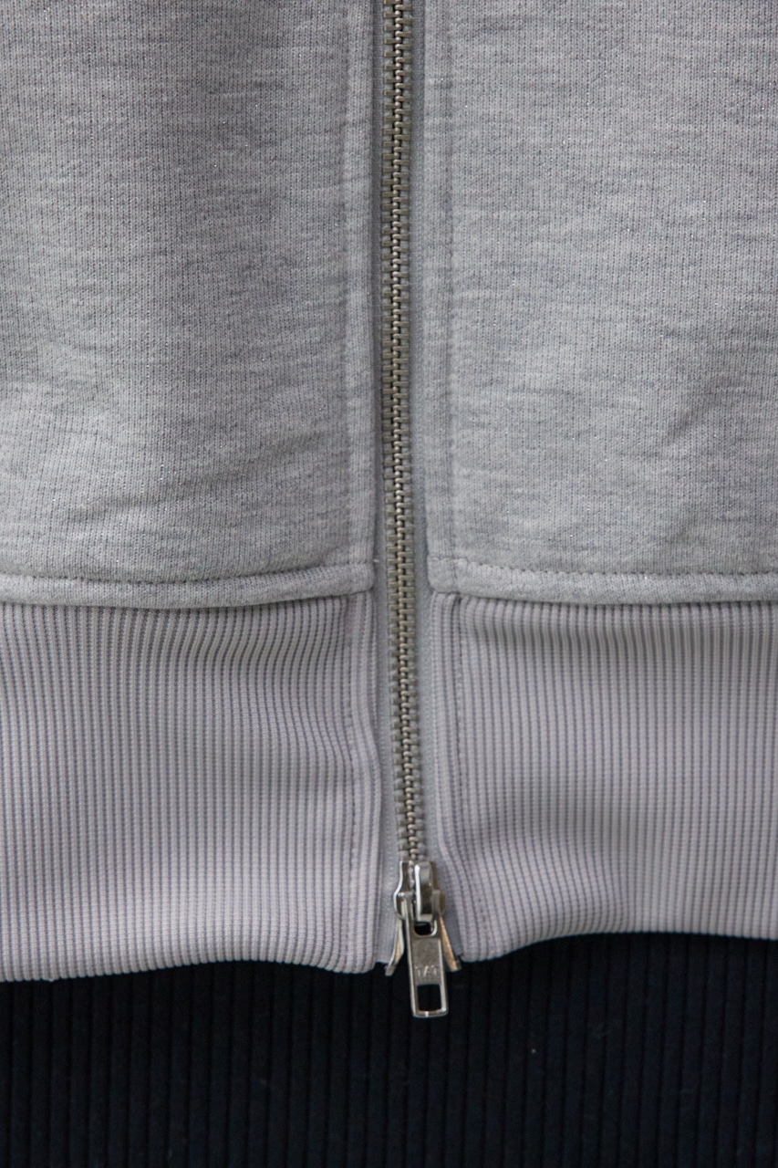 ラメウラケビッグパーカー T.GRY FREE