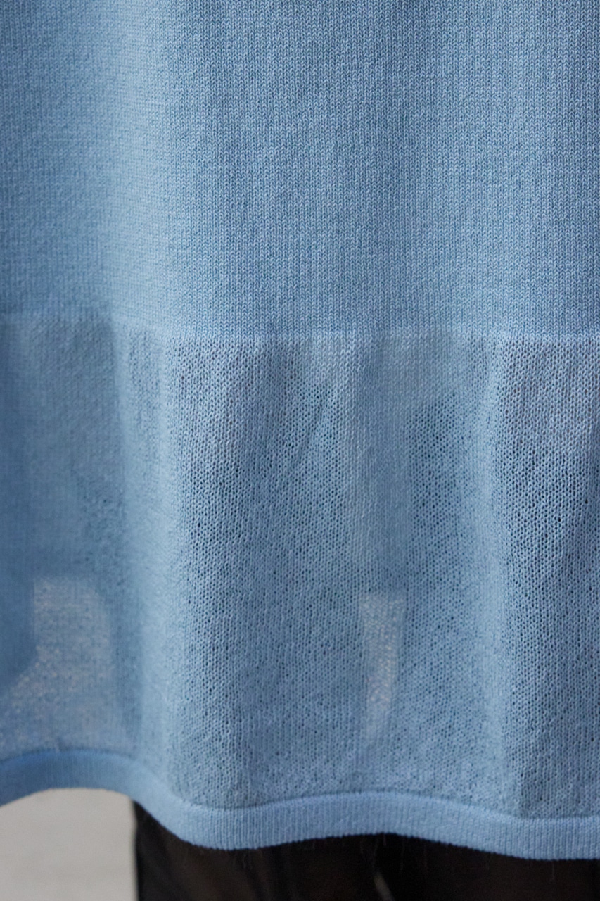 カーデセットニットワンピース L/BLU M