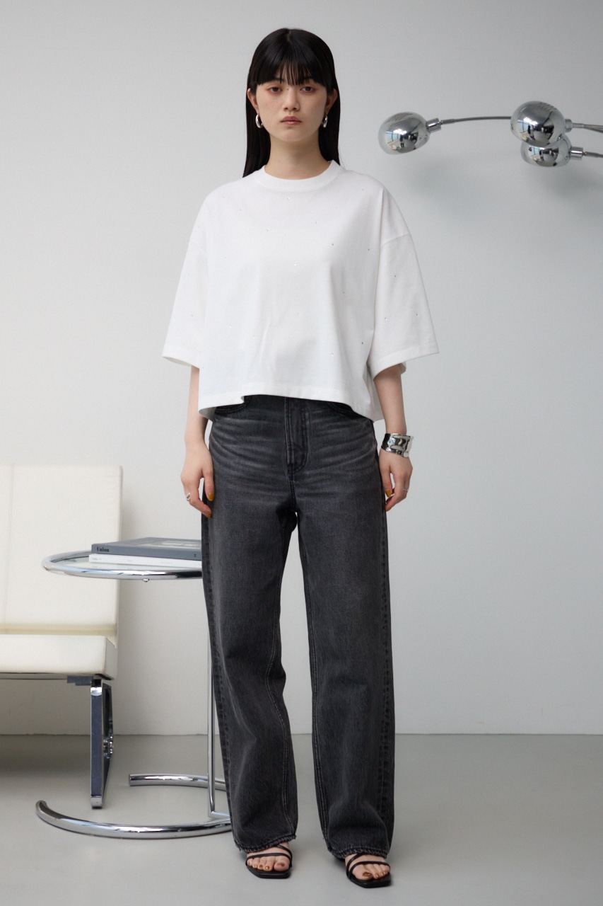 MOUSSY BEP OG ラインストーン TEE BEP グラフィック BABY TEE moussy Tシャツ MOUSSY | BEP OG