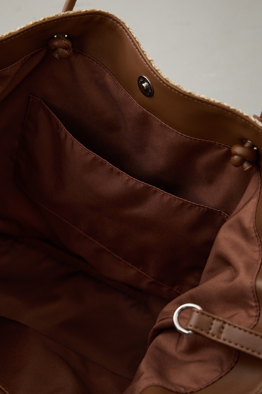 チャームセットメッシュトートバッグ BEG FREE