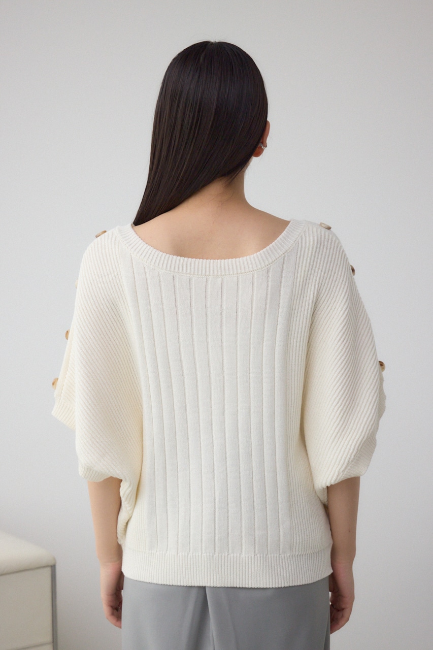 2WAYショルダーボタンニット IVOY FREE