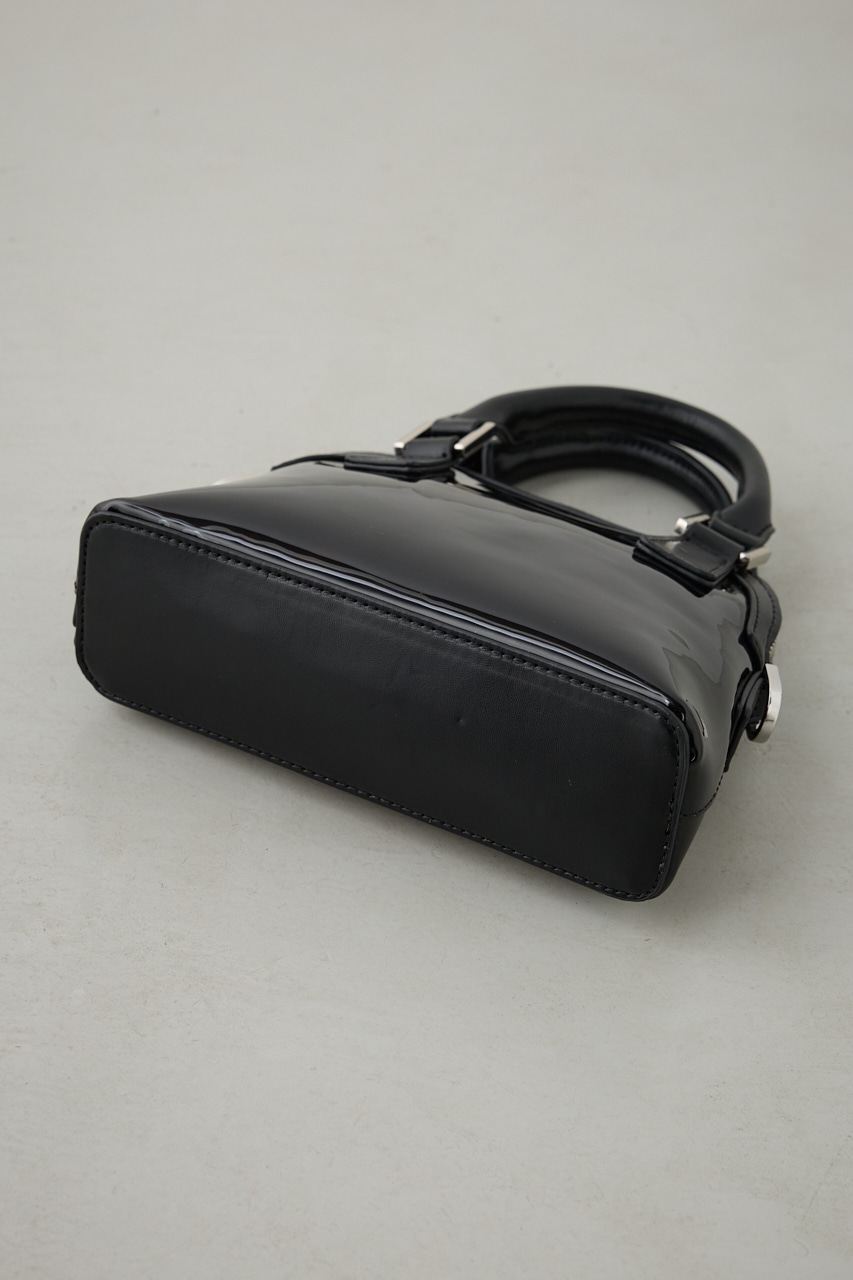 ダブルジッパークリアミニバッグ BLK FREE