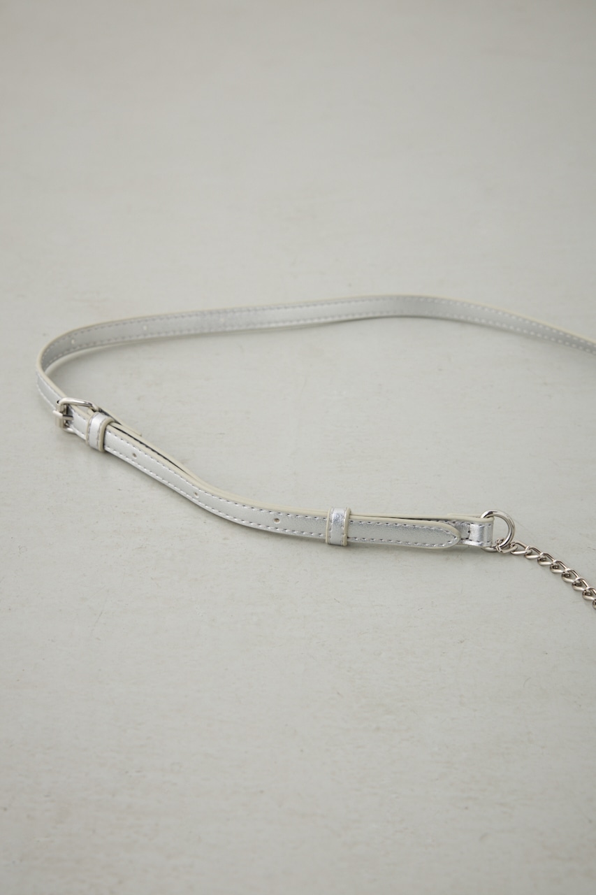 ダブルジッパークリアミニバッグ SLV FREE