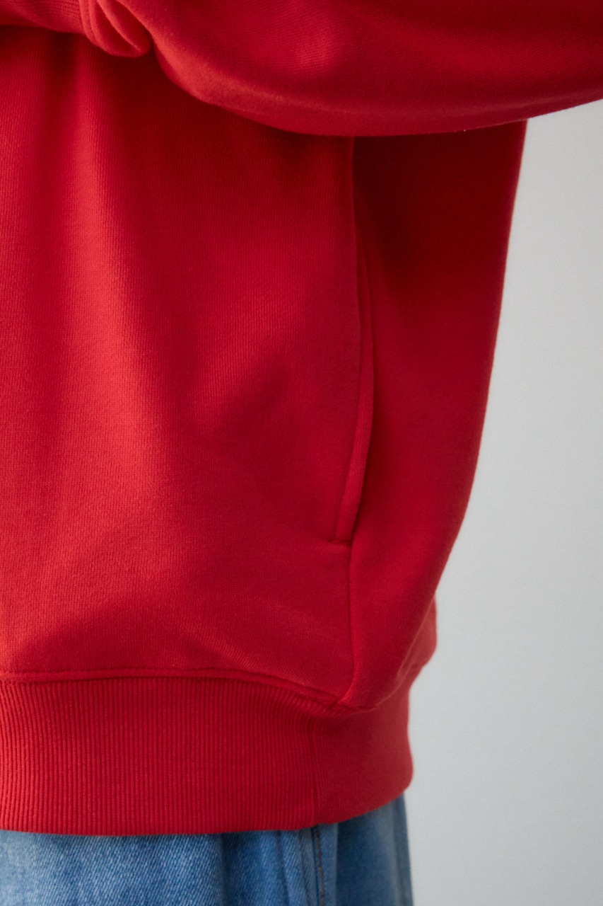 相良刺繍スウェットパーカー RED FREE