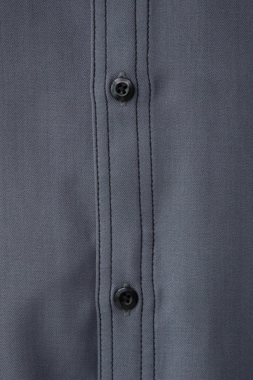 アウトステッチオーバーシャツ GRY FREE