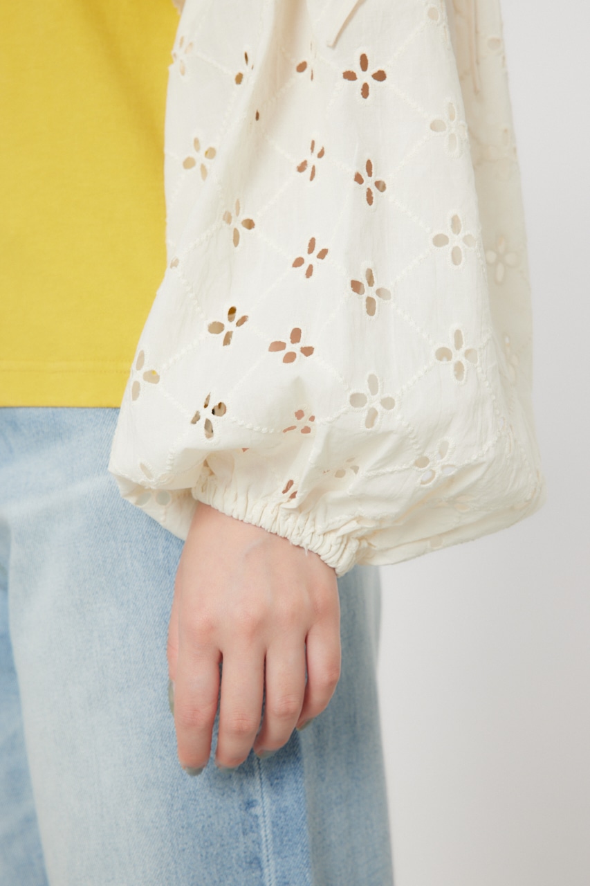 カットワークレースボレロ 2 IVOY FREE