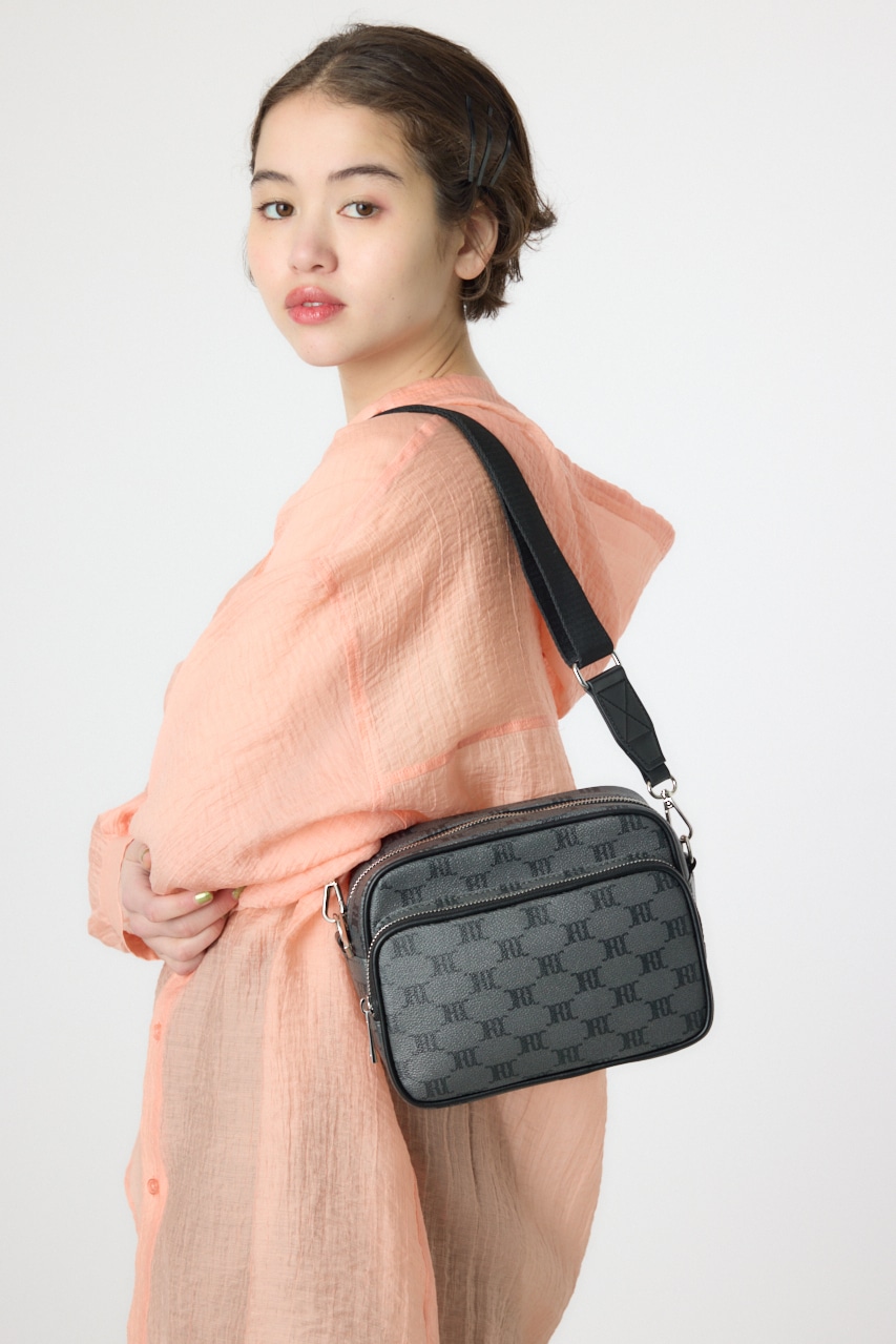 クラシックショルダーバッグ 柄BLK FREE