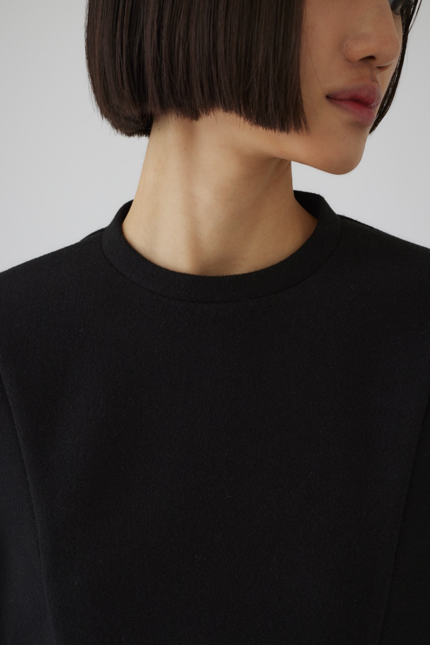 【LIMITED SALE】Warming jersey cropped PO BLK FREE