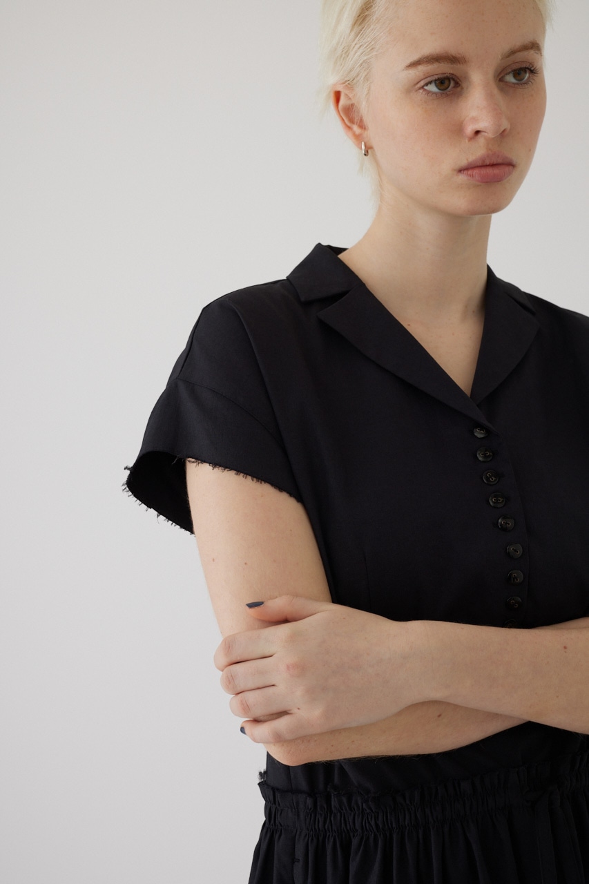 Waist narrow long dress BLK 36