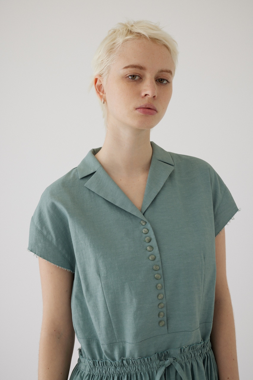 Waist narrow long dress L/BLU 38