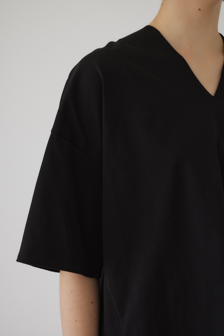 Oversized round T/SH BLK FREE