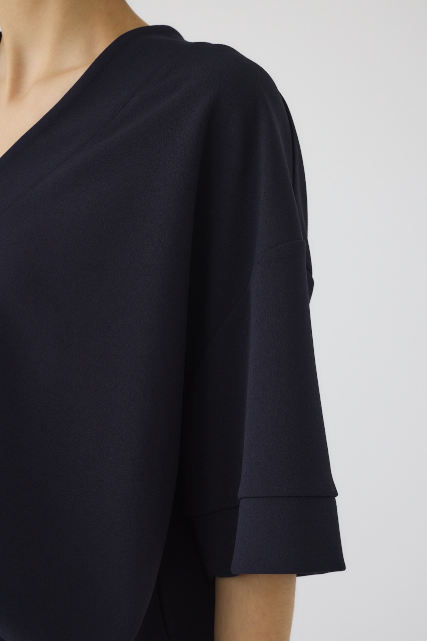 RIM.ARK | Mannish v-neck tops (T-SHIRT(SHORT SLEEVE) ) |RIM.ARK 