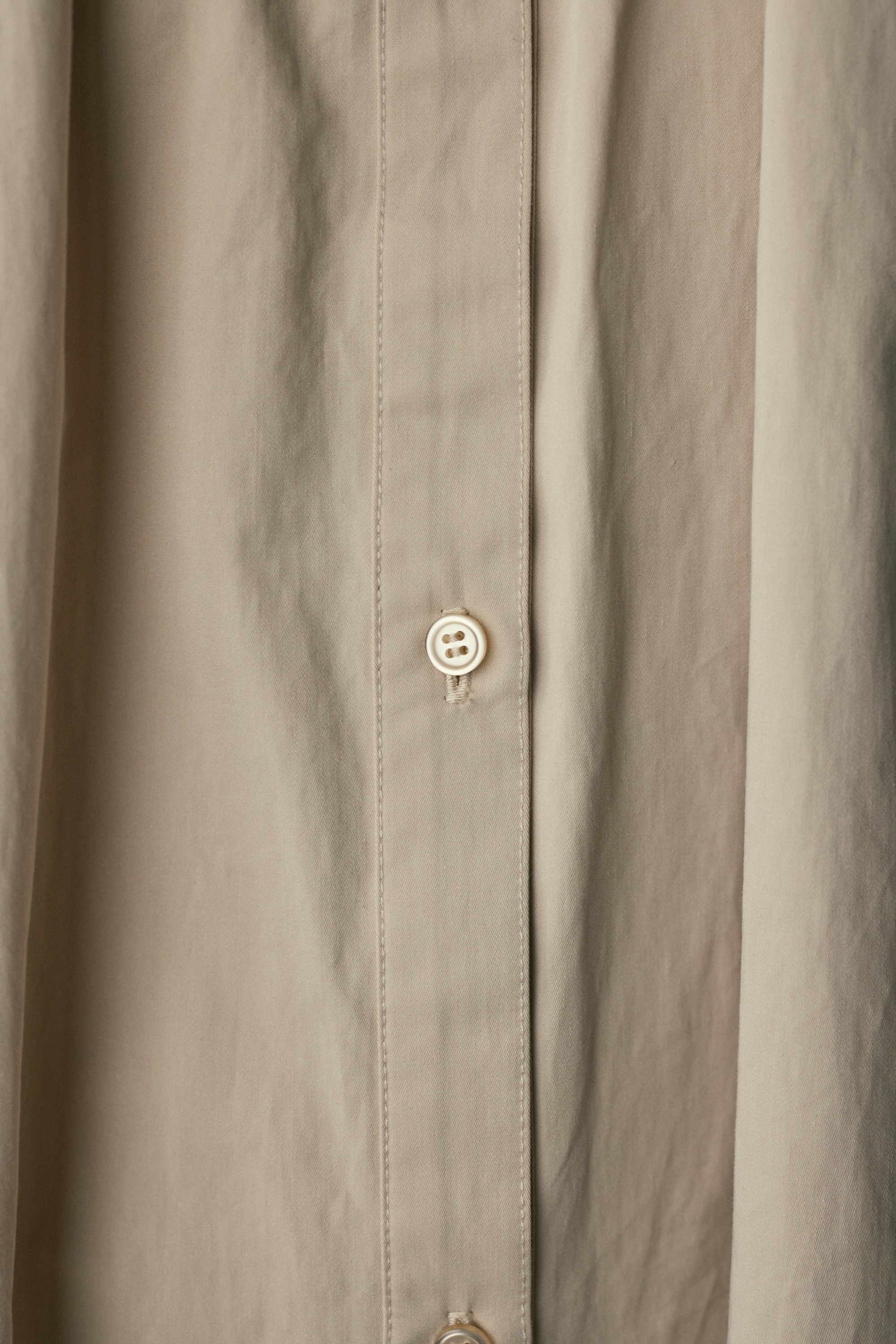 スイッチングシャツワンピース L/BEG S