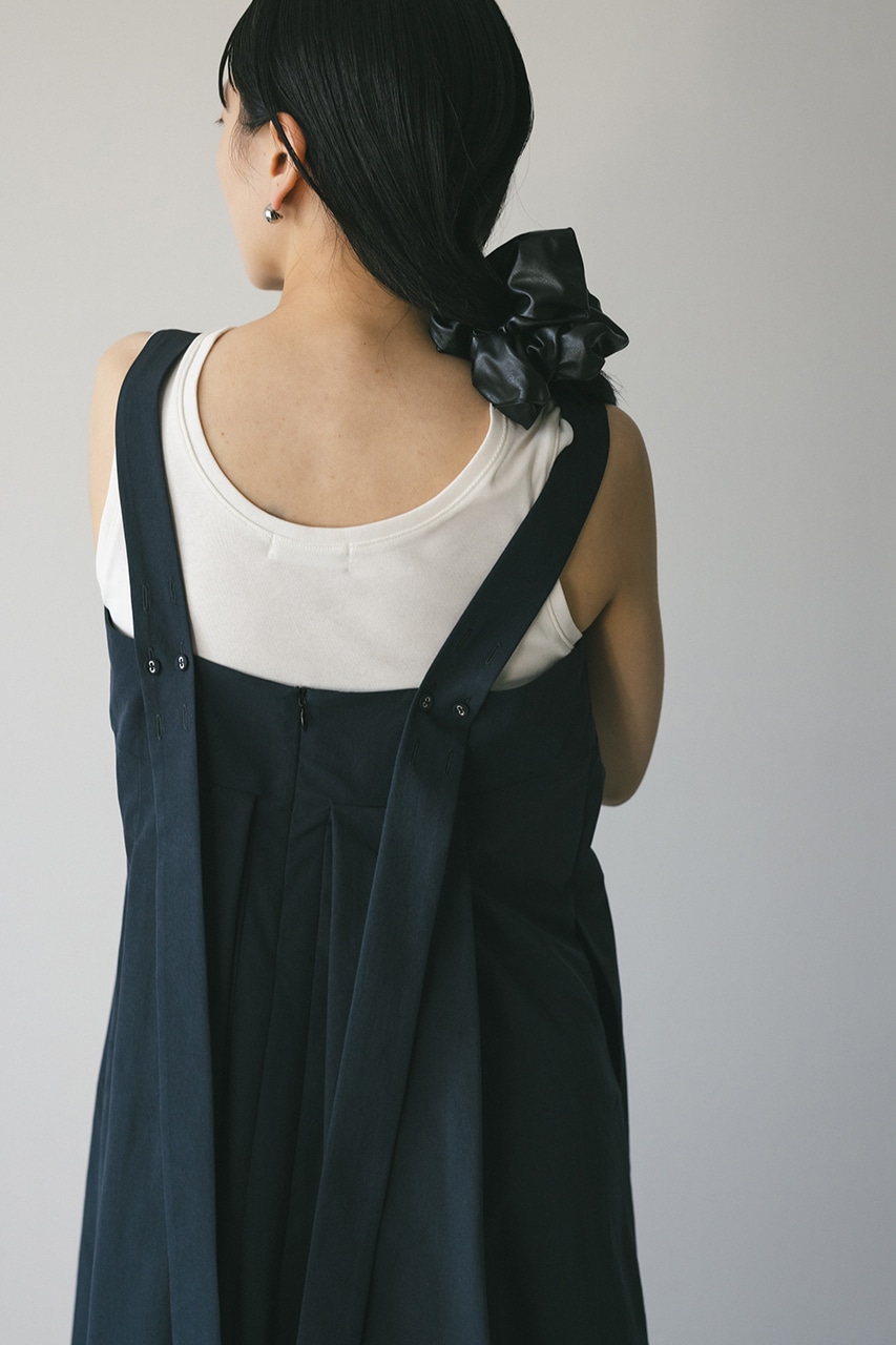 サイドパネルフレアワンピース NVY M