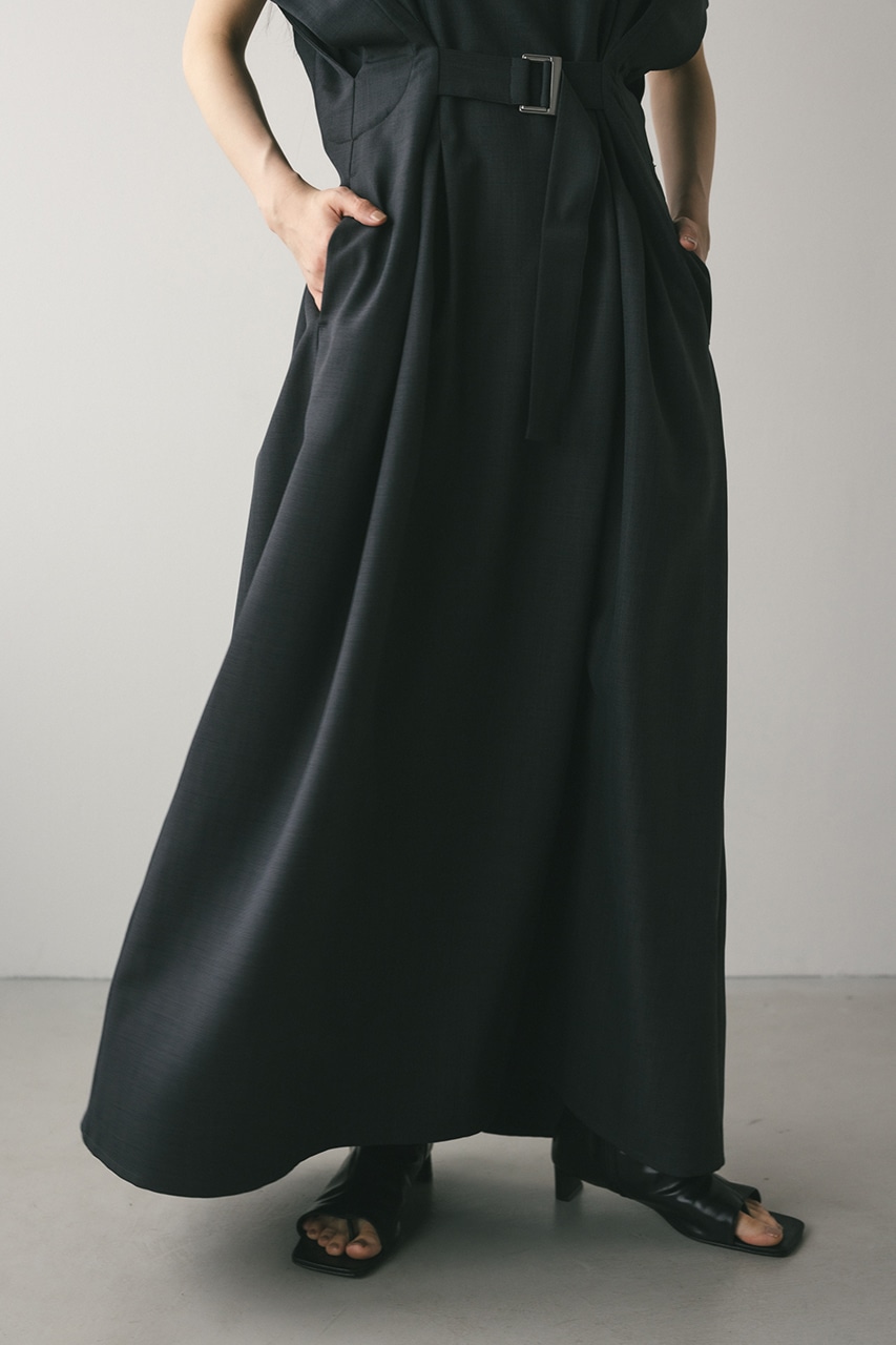 バックルベルトワンピース C.GRY S