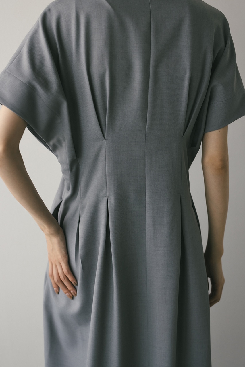 バックルベルトワンピース SAX S