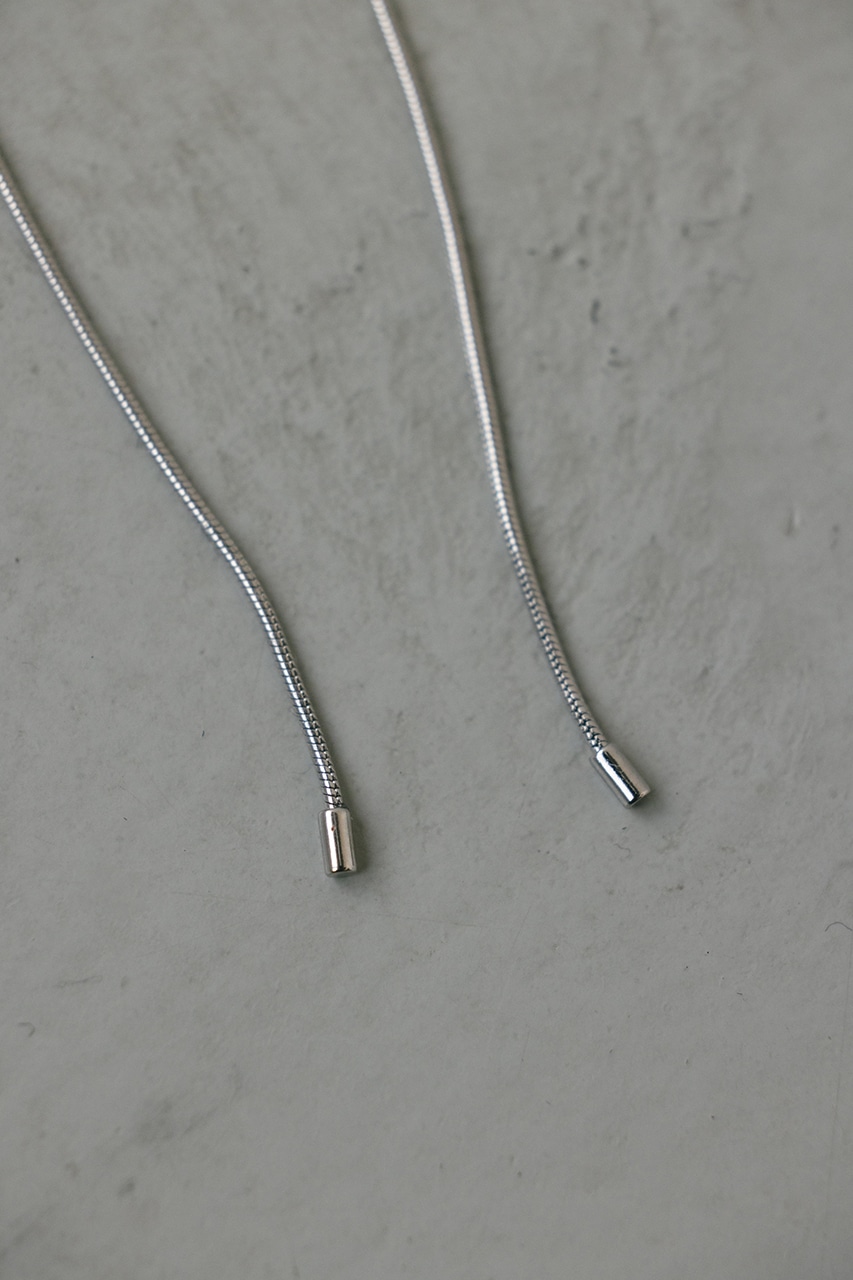 ドロップチョーカーロングネックレス SLV FREE