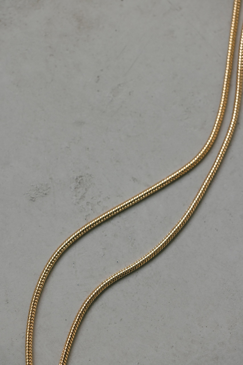 スネイクチェーンスライドネックレス GLD FREE