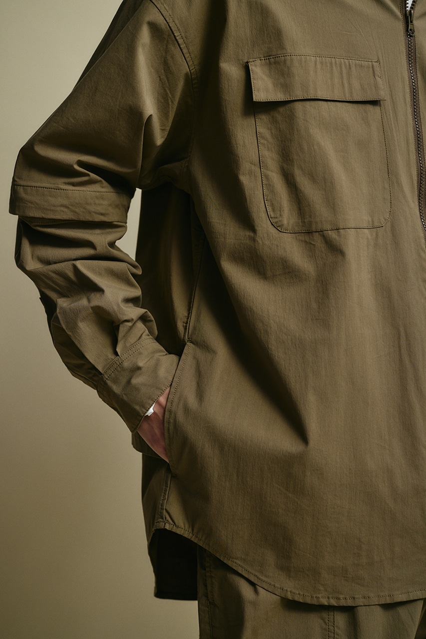 ACTIVE撥水デタッチャブルシャツ KHA M