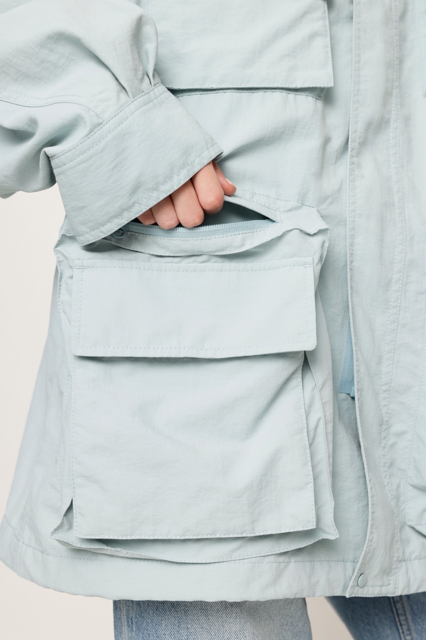 ASYMMETRY POCKET FIELD ジャケット L/BLU FREE