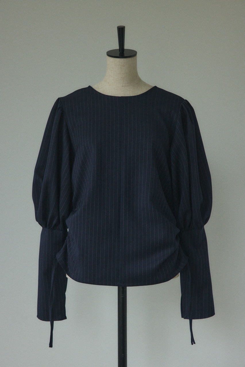 2way volume sleeve tops 柄NVY 2