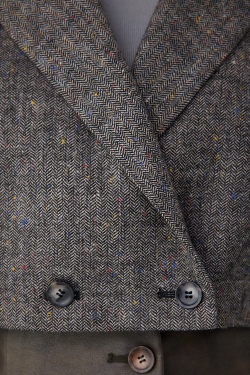 【PLUS】パターンクロップドジャケット Multi_1 FREE