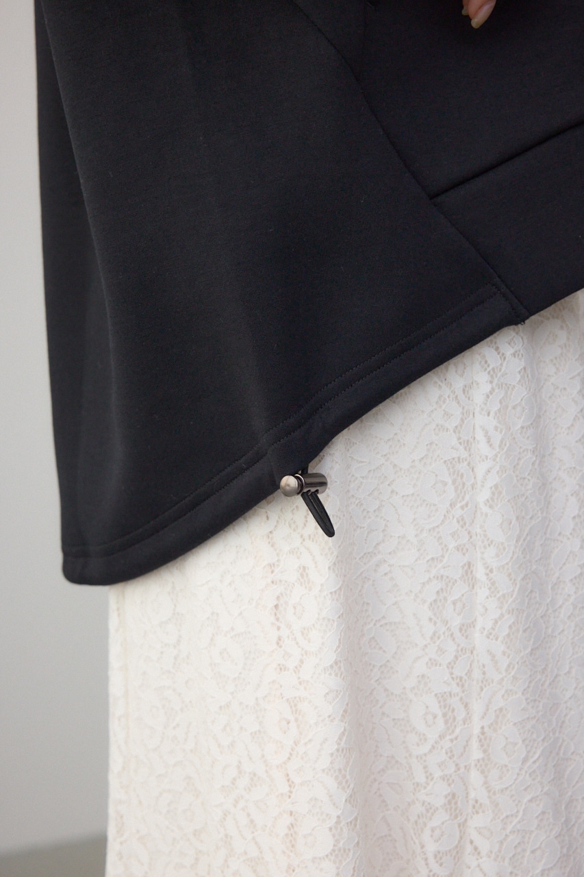 デザインポンチパーカー BLK FREE