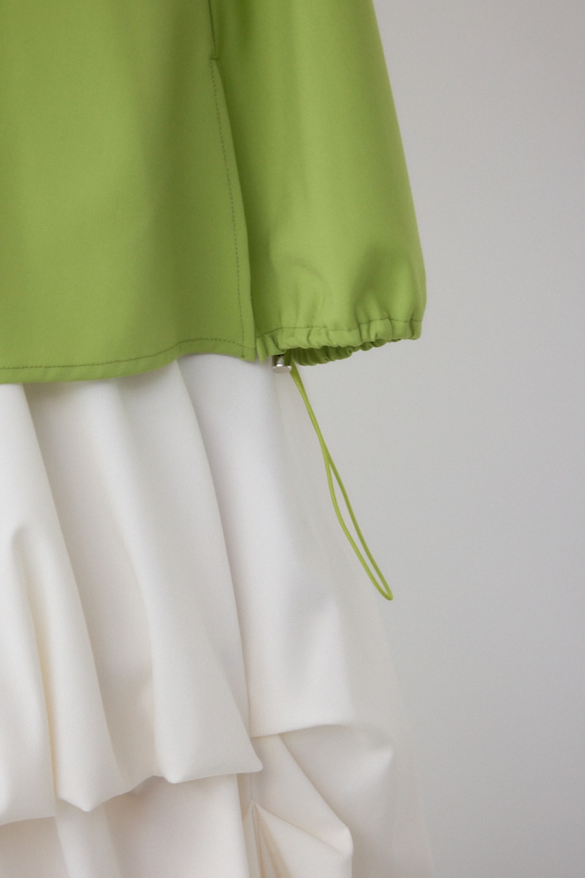 【PLUS】ランダムドレープブラウス LIME FREE