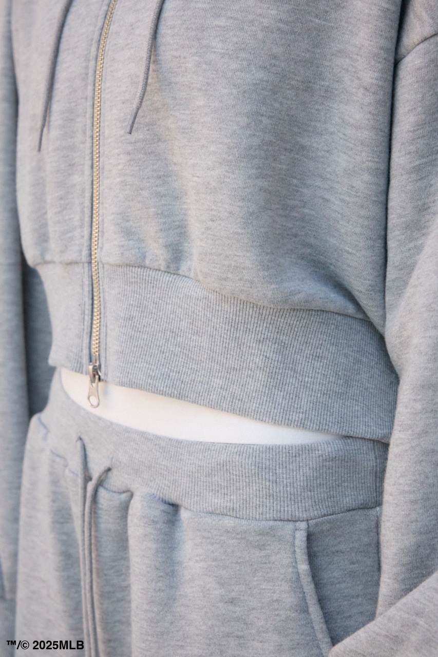 【MLB】ジップフーディー GRY FREE