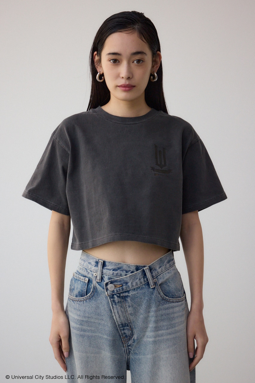 【WICKED×AZUL】ピグメントバックロゴT BLK M