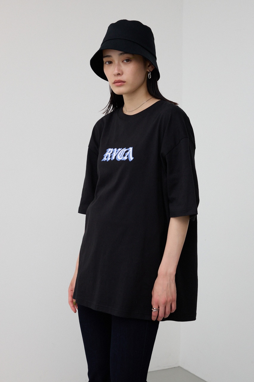 RVCA×AZUL バックフォトT L/BLK FREE