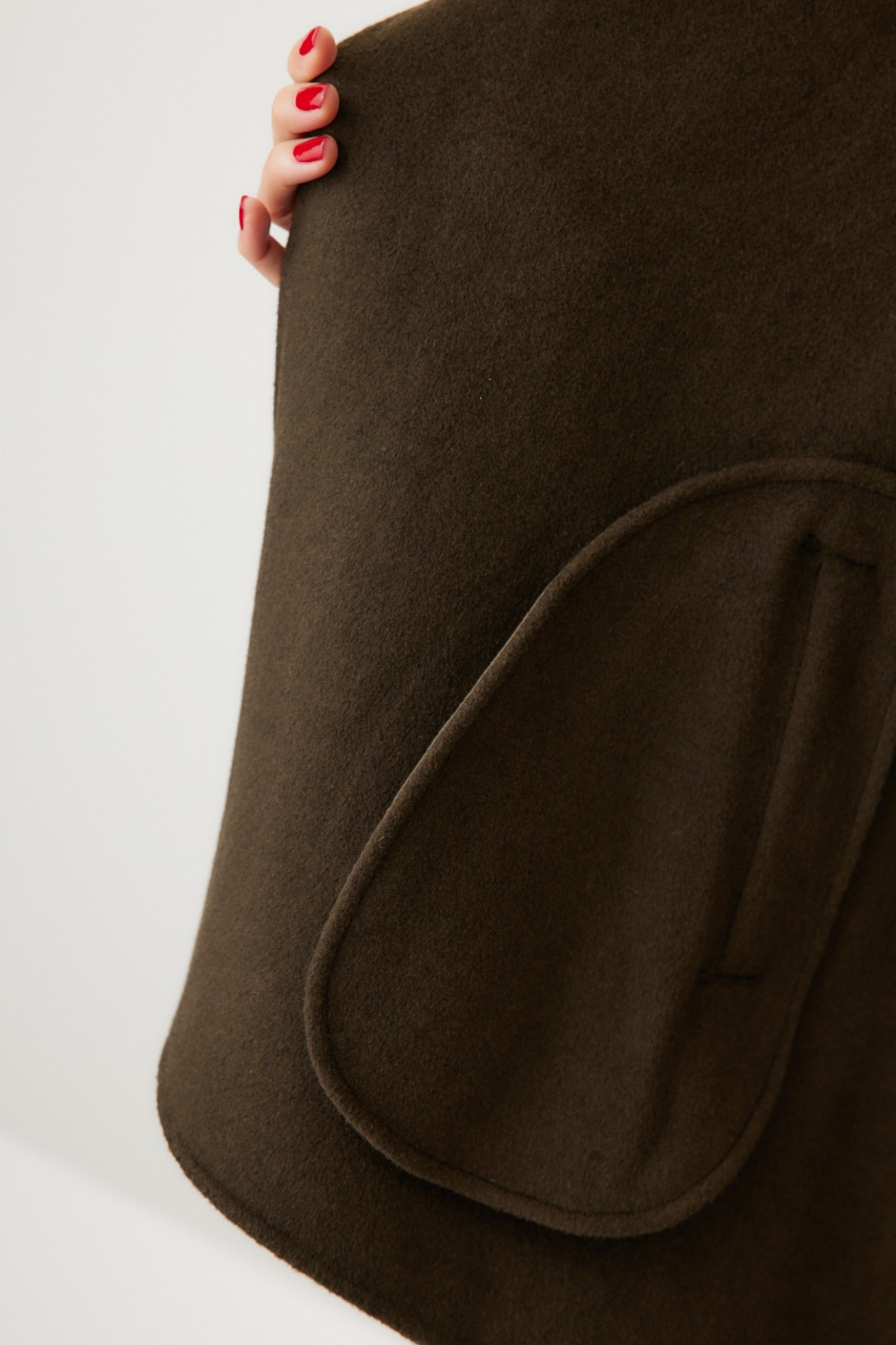 スタンドネックポンチョ KHA FREE