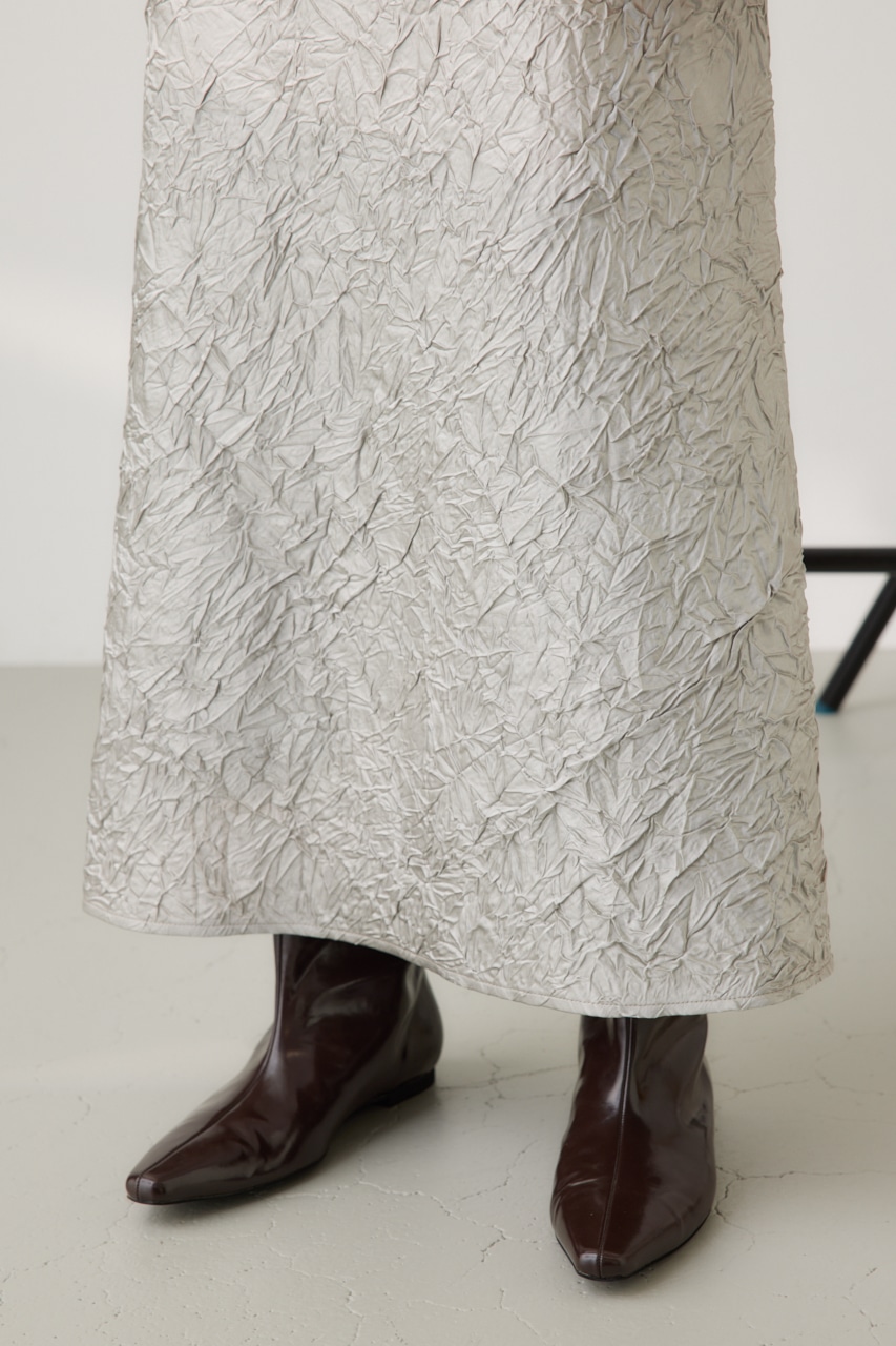 ワッシャーサテンキャミワンピース SLV M