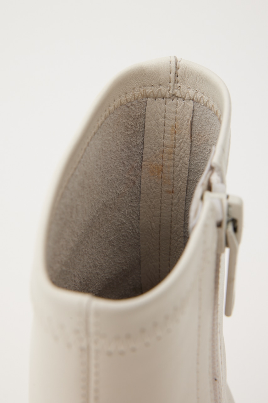 ドライビングリボンコンビストレッチブーツ WHT 23.5cm