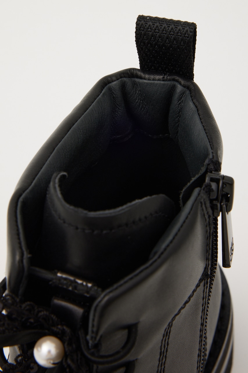 ミラノリボンブーツ BLK 23.5cm