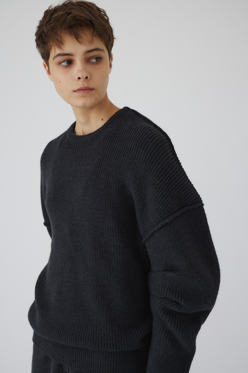 【LIMITED SALE】4type oversized knit tops C.GRY FREE