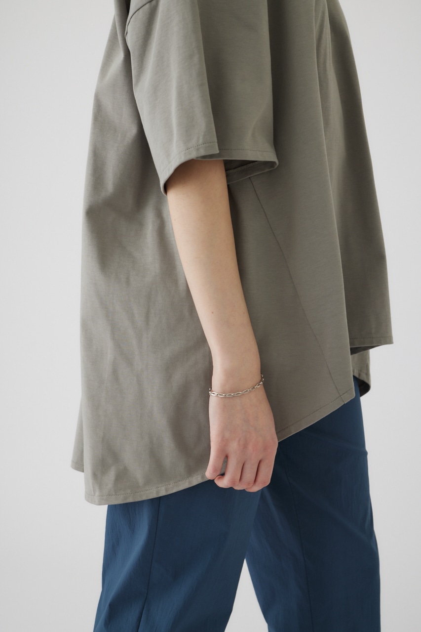 Oversized round T/SH L/GRY FREE