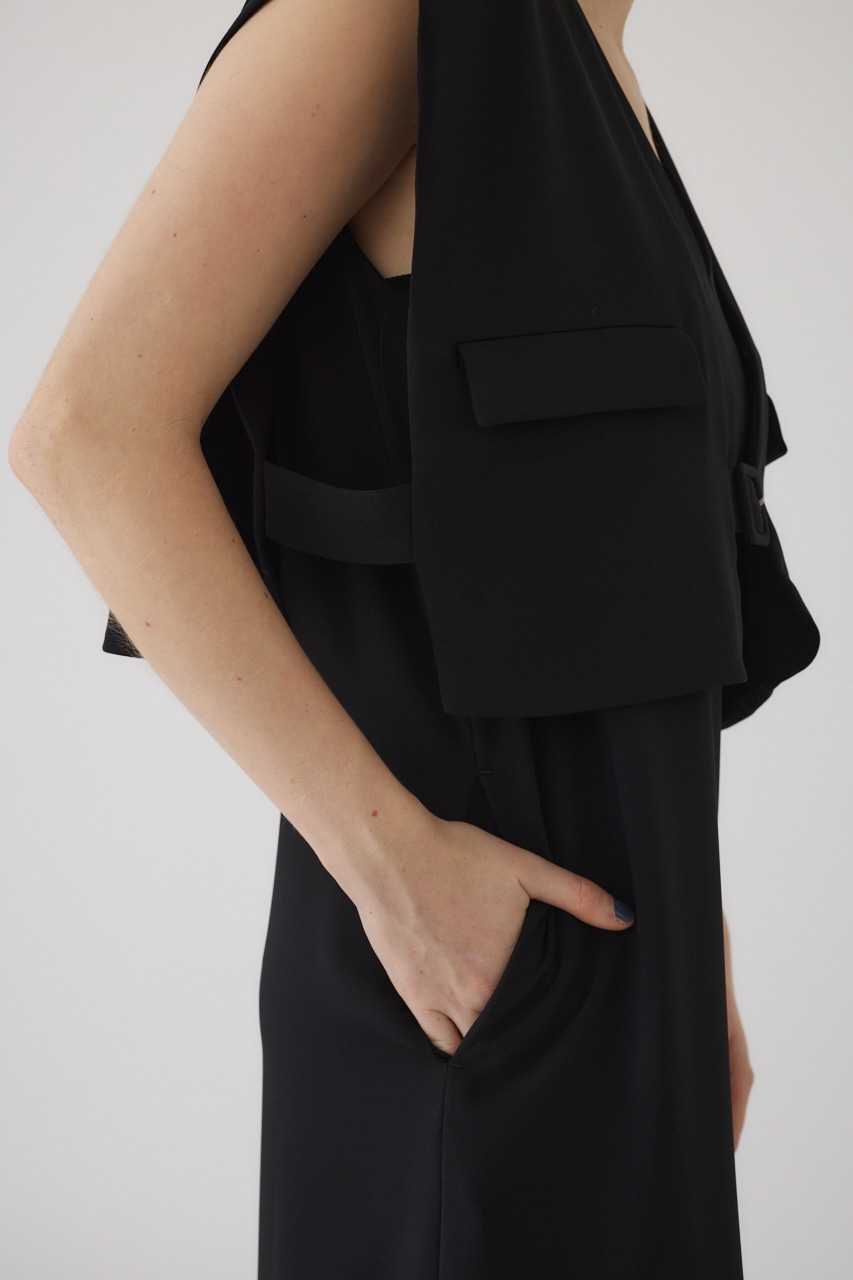 Vest set manish dress BLK 36