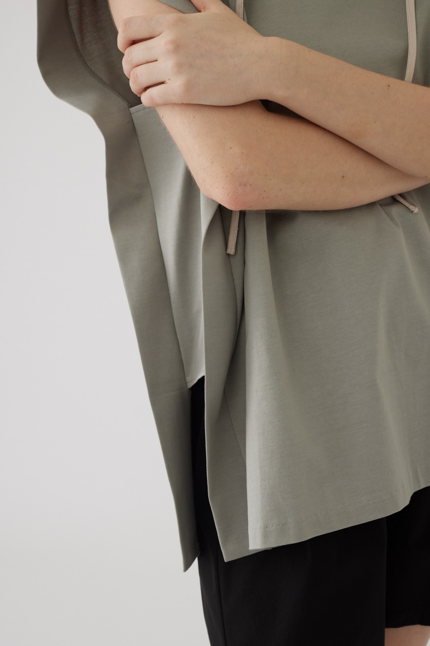 2way style big cut tops L/GRY FREE