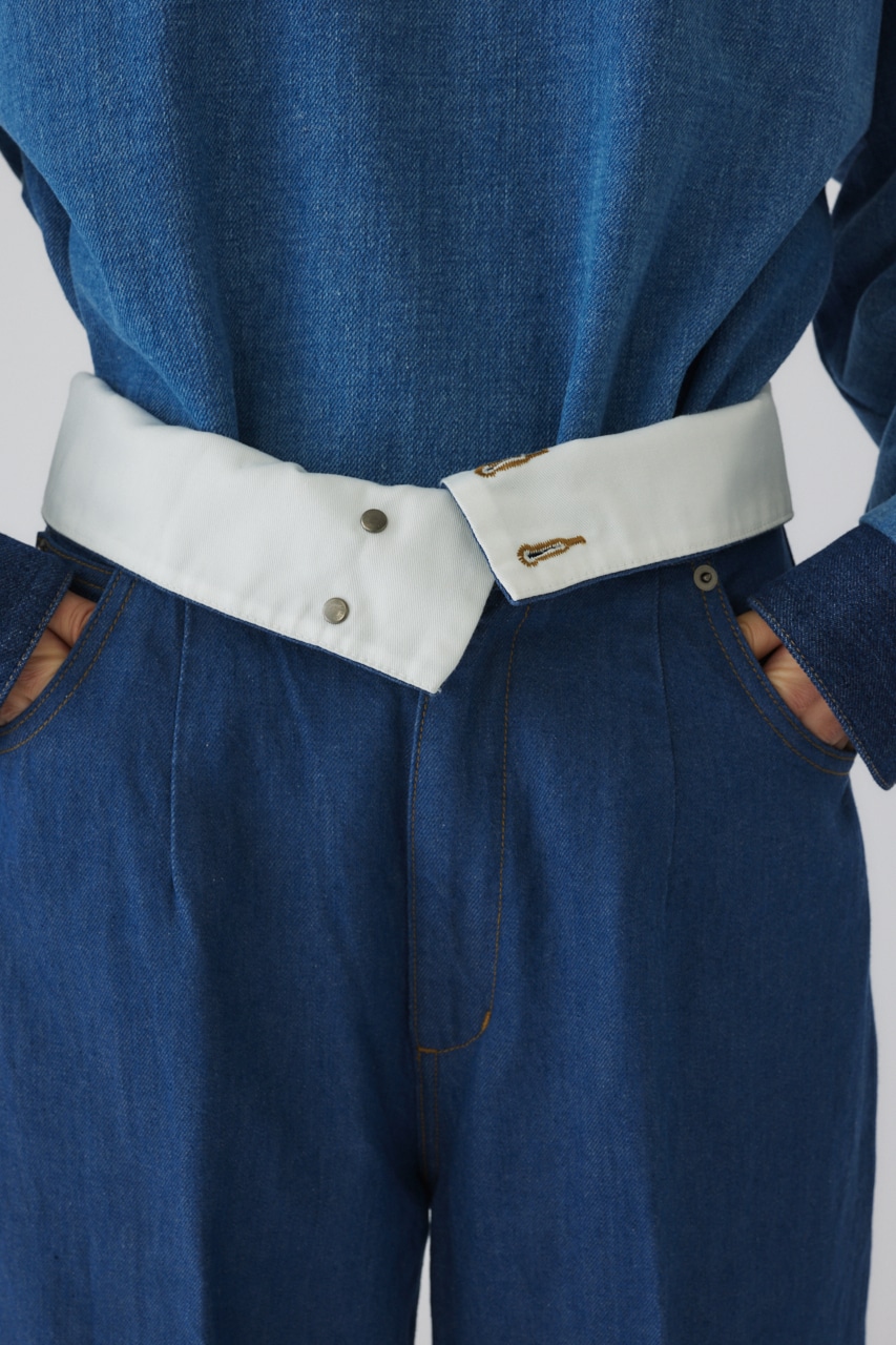 【LIMITED SALE】Corset denim PT BLU 38