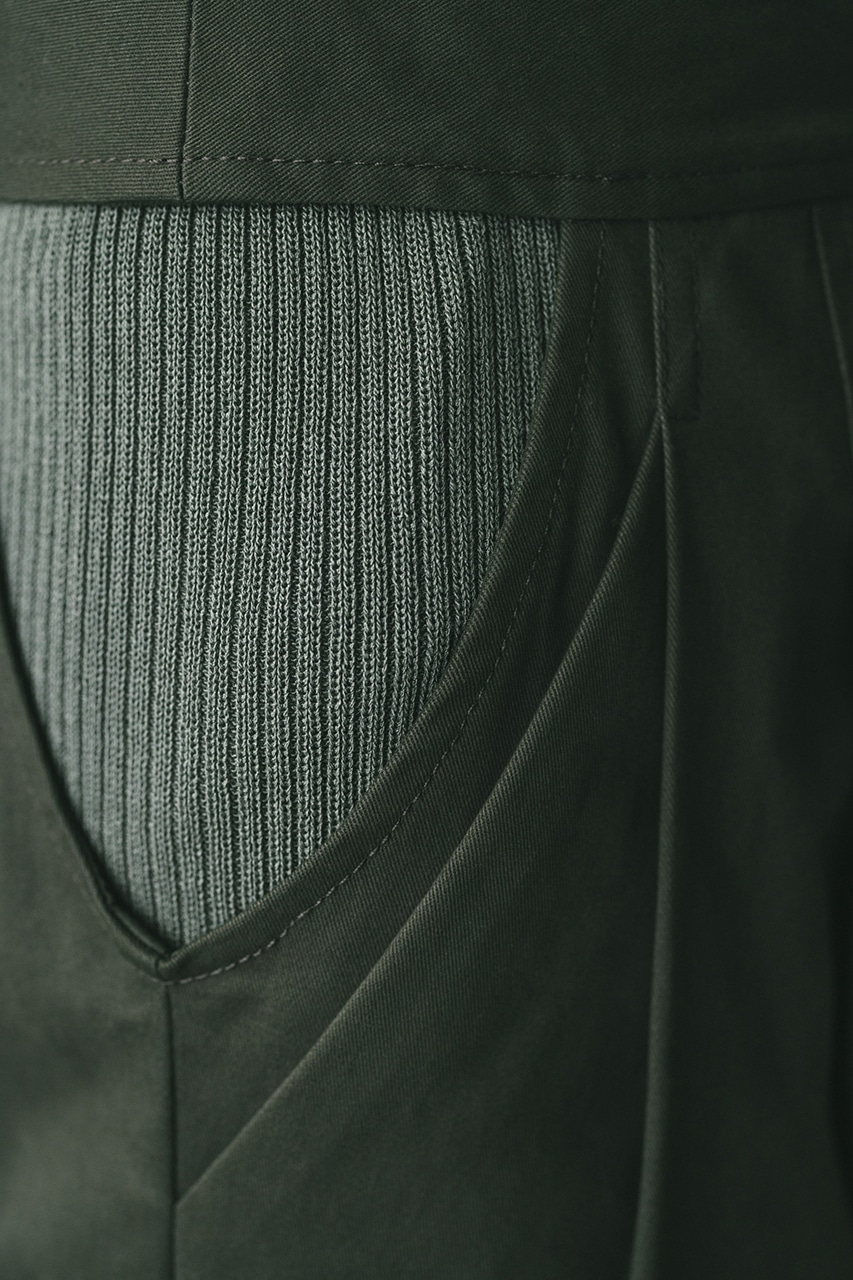 サイドホールレイヤードパンツ KHA M