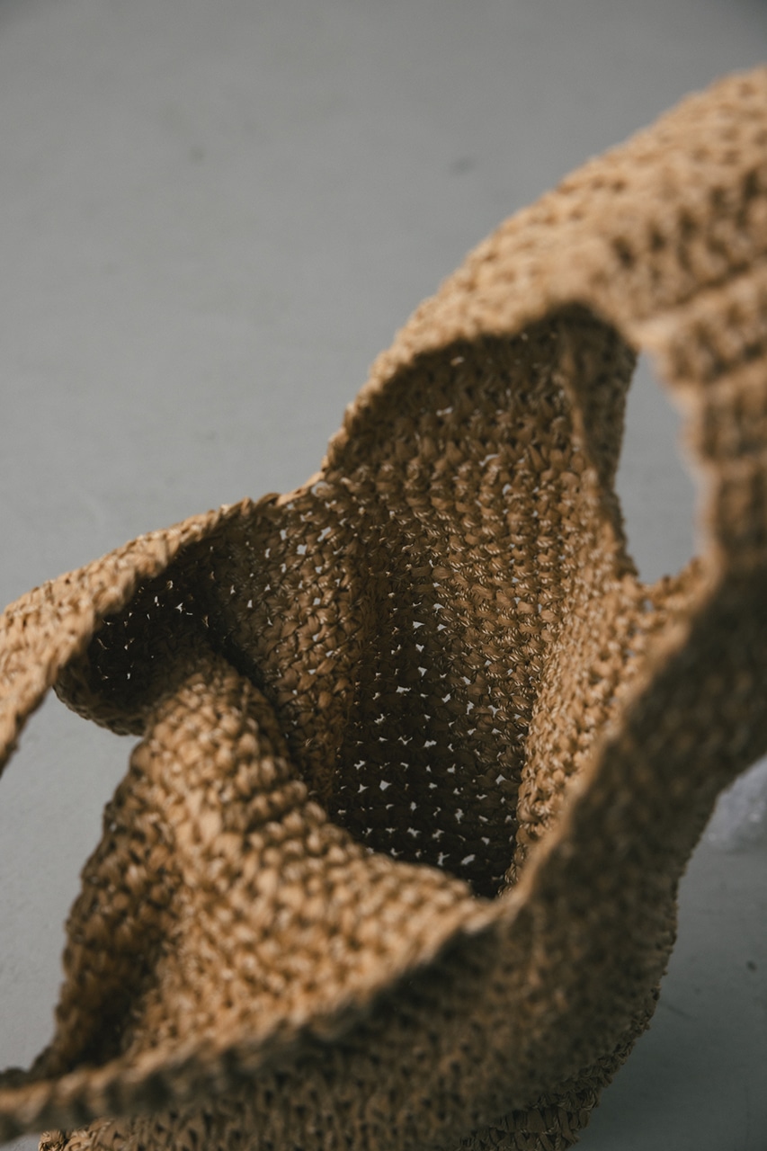 ペーパークロシェマルシェバッグ BEG FREE