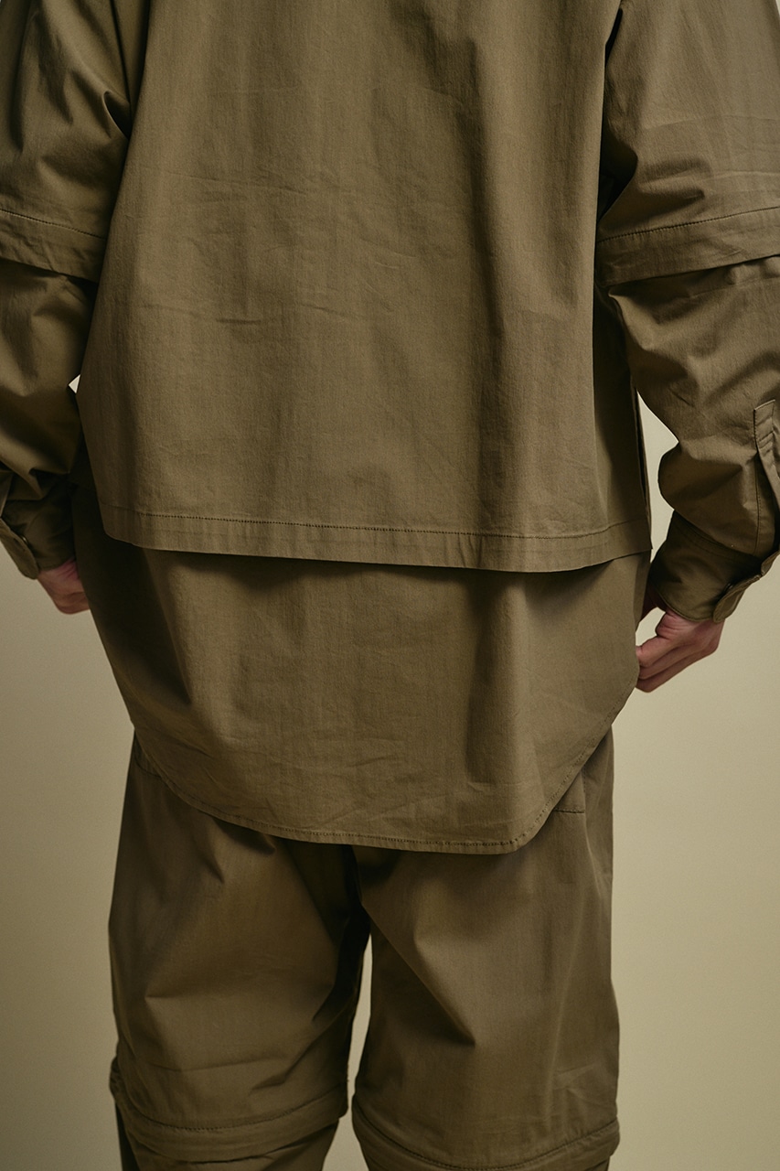 ACTIVE撥水デタッチャブルシャツ KHA M